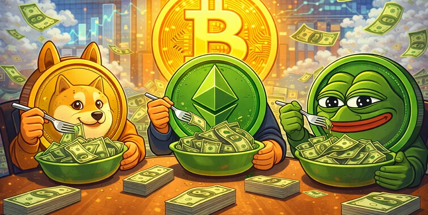 Пока BTC лидирует, альткоины уже накрывают на стол