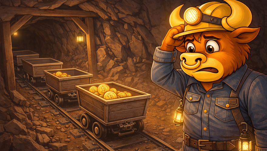 Запасы майнеров продолжают снижаться